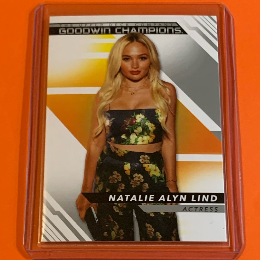 Natalie Alyn Lind #33 2022 Upper Deck Goodwin Champions Actress Trading Card